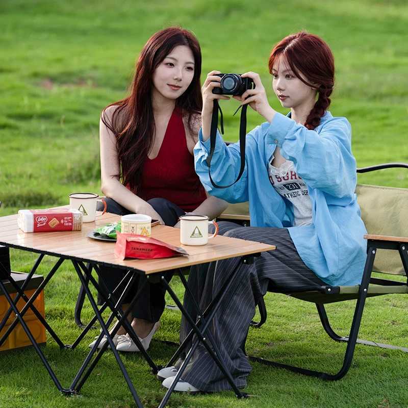 Comet chair outdoor camping fishing chair coffee chair living room chair polyester Oxford cloth beech armchair khaki green J250930