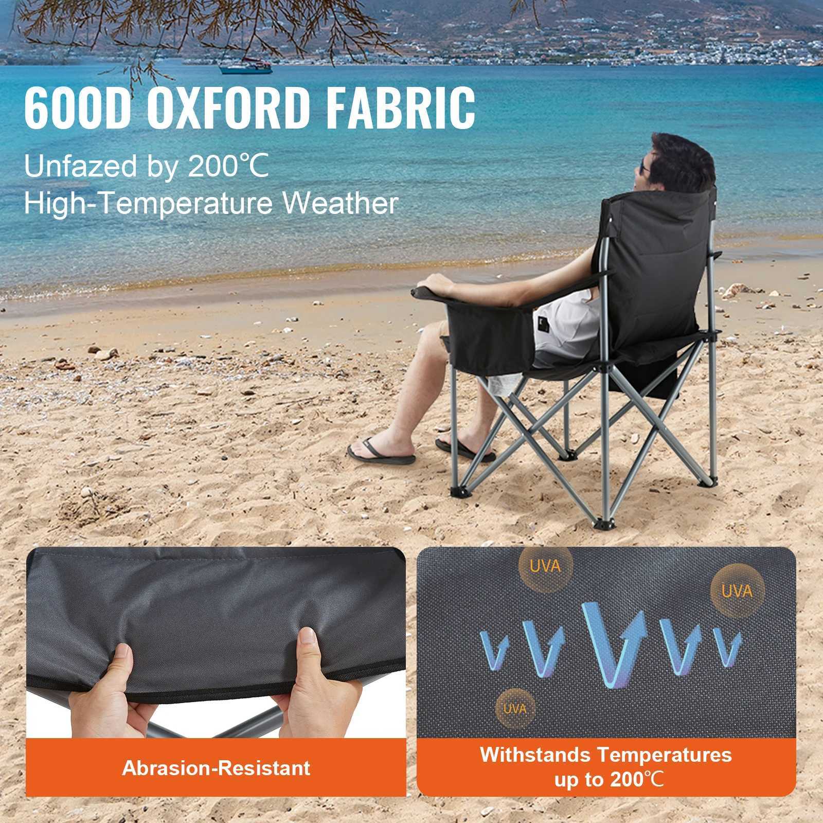 SucceBuy Outdoor Camping Chair 350lbs High Load Ultralight Folding Chair Portable Beach Hiking Picnic Travel Seat Fishing Tool J250930