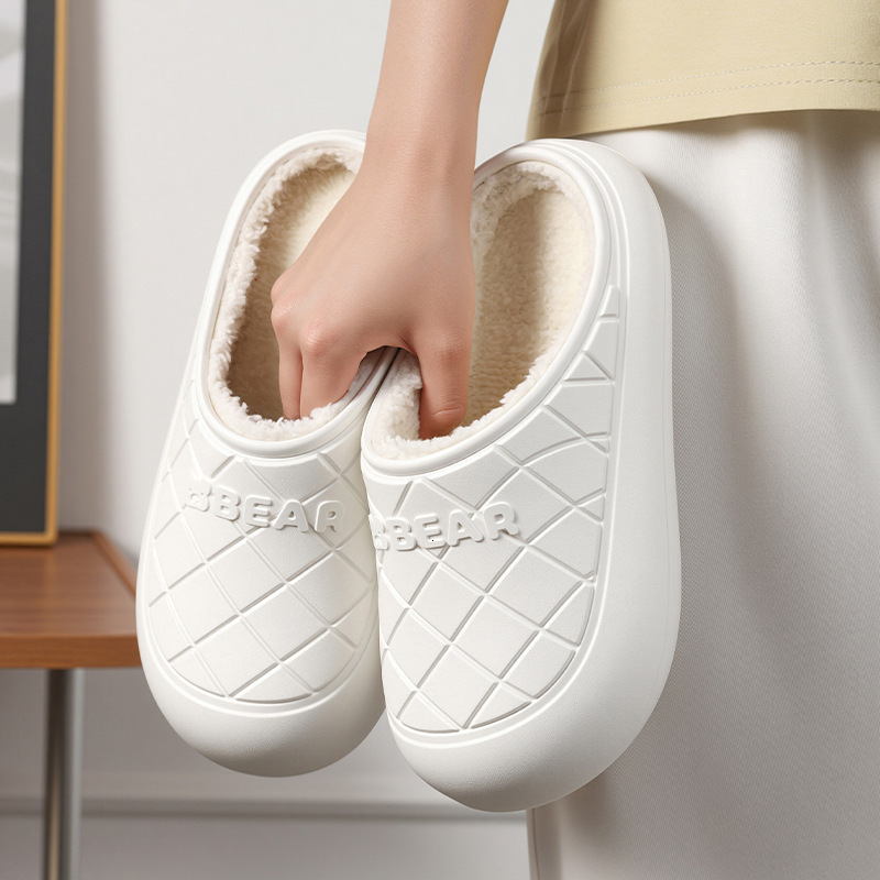 New Cotton Women, Fleece-Lined, Indoor, Soft and Warm, Cute Couple Style, Home Winter Slippers for Men ddmymarket
