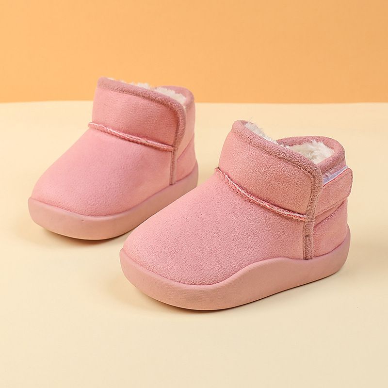 Kid Snow Boots Children Winter Boots Kids Outdoor Plush Cotton-padded Shoes Kidszworld Soft-soled Non-slip Infant Toddler Shoes Size 20 -31 K0503