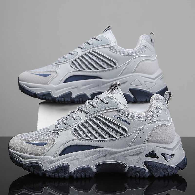 Running Tennis NonSlip Sneakers Fashion Lace Up Comfortable Male Men Platform Big Size Sneakers Casual Outdoor Sports Shoes Z250930