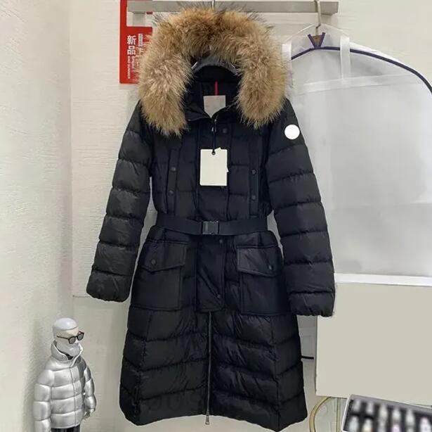 Designer Down Jacket Womens Long Coats Fashion Winter Jackets Big Fur Collar Top autumn Large Coats Puffer Jacket