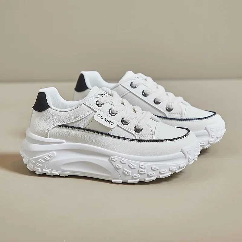2024 New Model Shoes for Women Wearresistant and Antislip Casual Sports Shoes Thick Sole Adds Height Vulcanized Casual Shoes Z250930