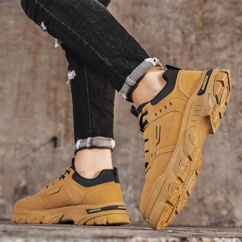 Mens casual sports shoes four seasons softsoled nonslip outdoor running shoes tooling labor protection shoes fashion sneakers Z250930