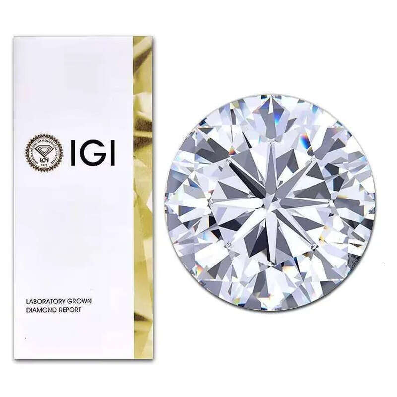 IGI 3.21 Ct VS1 Lab Grown White Radiant Emerald Shape round Engagement Rings for Jewelry Making Loose Dias