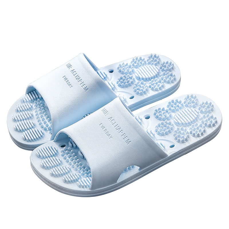 Home Indoor Women Summer Soft Sole Bathroom Anti-Odor Non-Slip One-Word Slippers for Men ddmymarket
