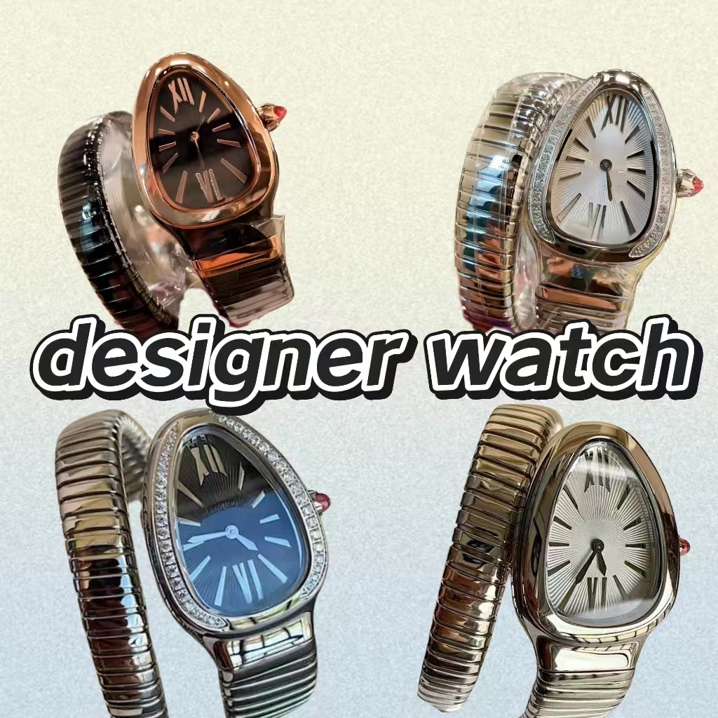 watch designer watches women watch quartz battery 904L stainless steel orologio sapphire glass diamonds snake with box