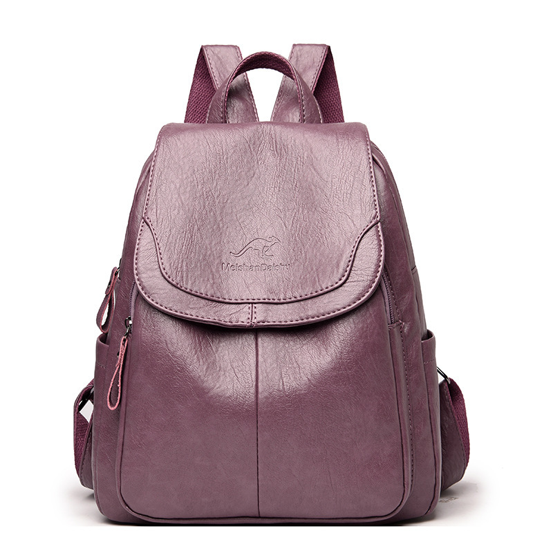 Designer Bag Backpack Cross-border New In Stock Korean Version Trendy Sheepskin Luxury Bag Pattern Colorful Multi-color Women's Backpack Simple S