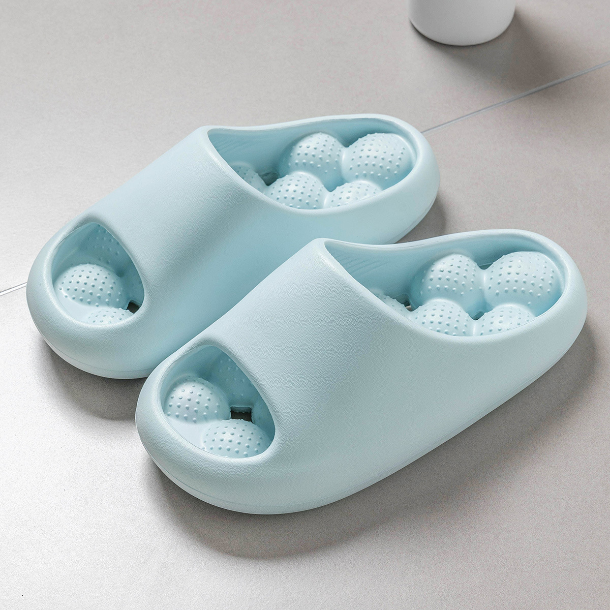 New Bathroom Leak-Proof Slippers for Women, Indoor Home Hotel Massage Non-Slip Soft Slippers, EVA Anti-Slip Odor-Resistant ddmymarket