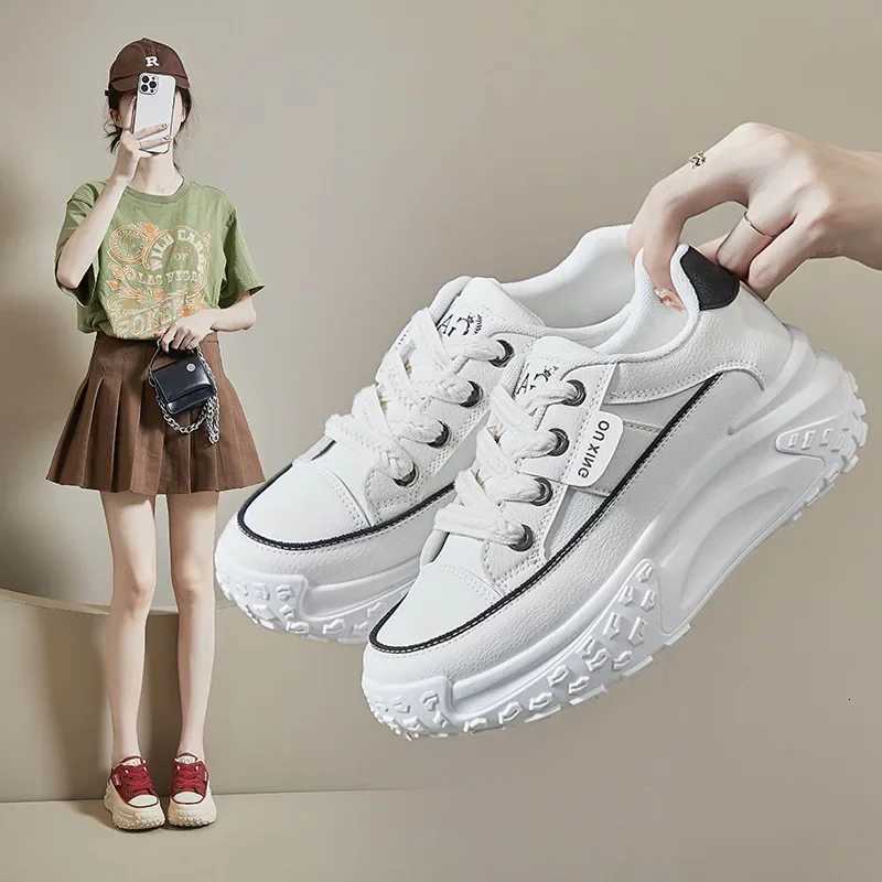2024 New Model Shoes for Women Wearresistant and Antislip Casual Sports Shoes Thick Sole Adds Height Vulcanized Casual Shoes Z250930