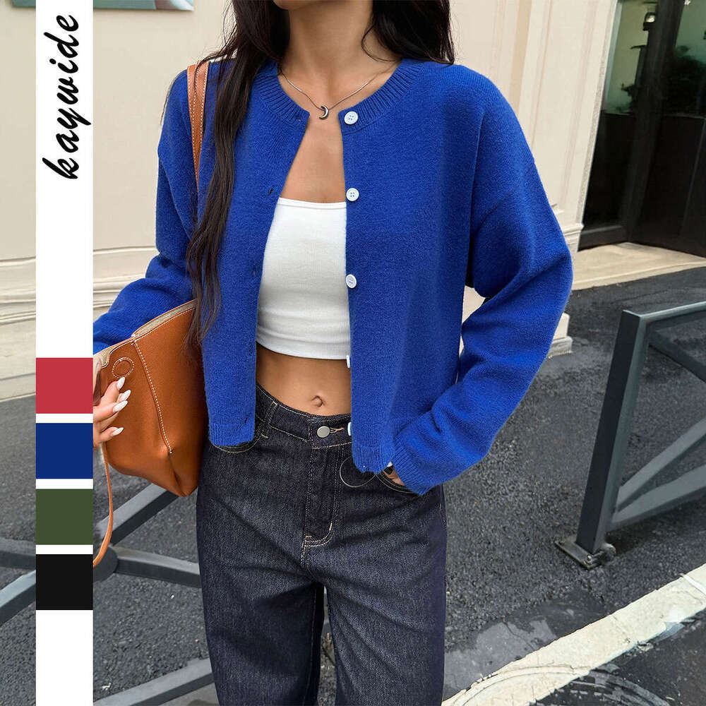 Y2K Hot Girl Solid Color Button Long Sleeve Shirt Woolen Women's Clothing 2025 Autumn Winter