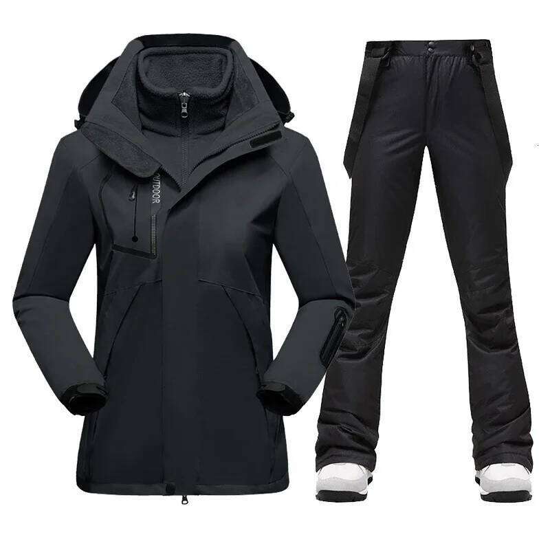 New Winter Suit Women Warm Windproof Waterproof Jacket Ski Pants Female Outdoor Sports Snow Coat Trousers Snowboard Wear