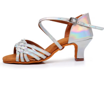 DKZSYIM Latin Dance Shoes For Women Ballroom Tango Jazz Satin Suede Soft Sole Practice Sandals High Quality High Heels7.5/8.5CM
