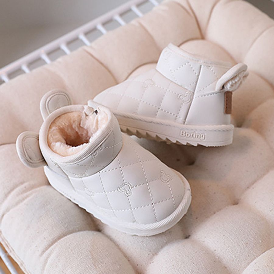 Baby Girls Boys Cute Rabbit Cartoon Snow Boots Children Thick Plush Winter Cotton Shoes Kidszworld Kids Outdoor Boots Waterproof Infant Casual Shoes S