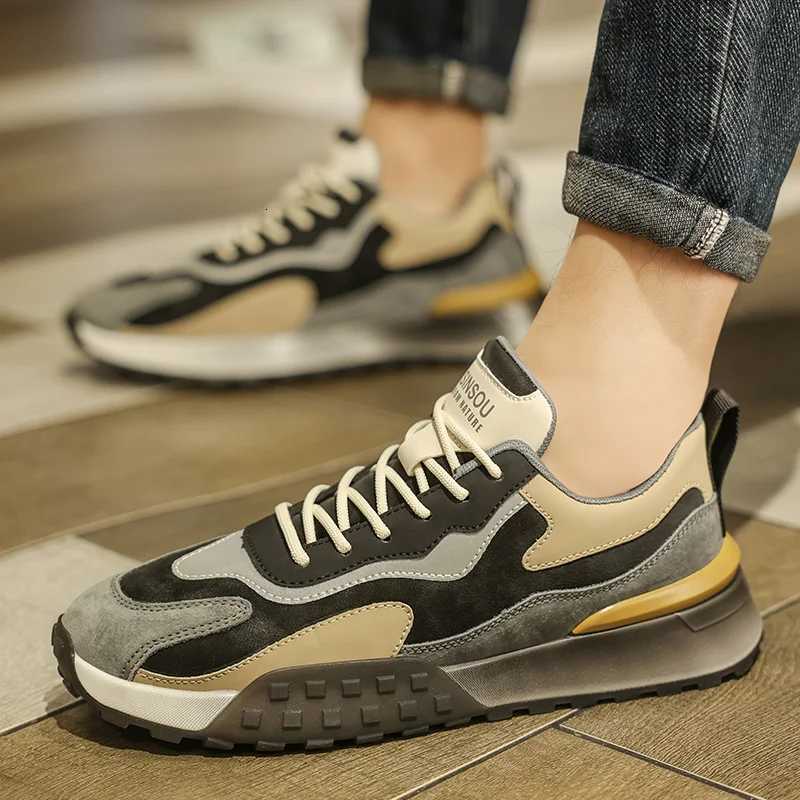 Fashionable and Casual Mens Thick Soled Shoes Comfortable Walking Sports Shoes Outdoor Tennis Shoes Lightweight Running Shoes Z250930