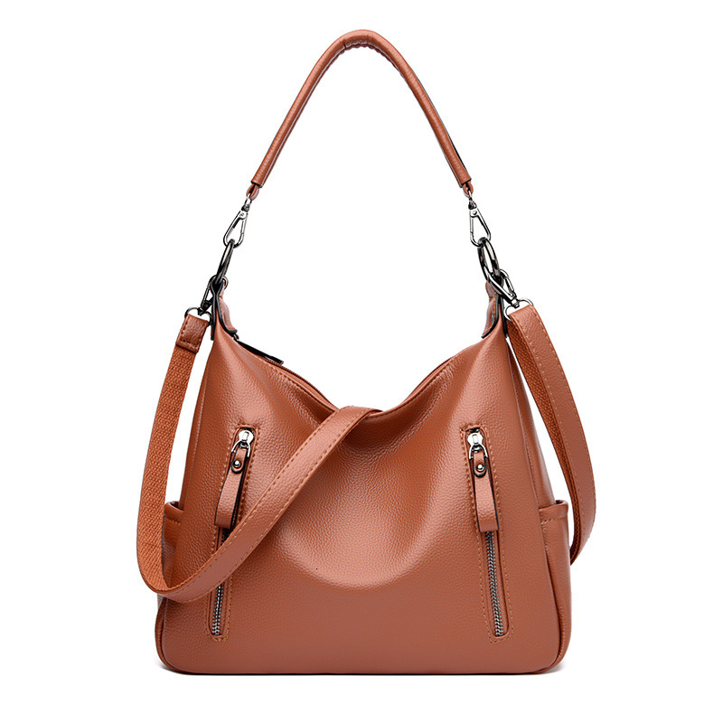New cross-border hot selling women's style crossbody bag luxury bag cowhide soft leather armpit bag designer bag handbag shoulder bag