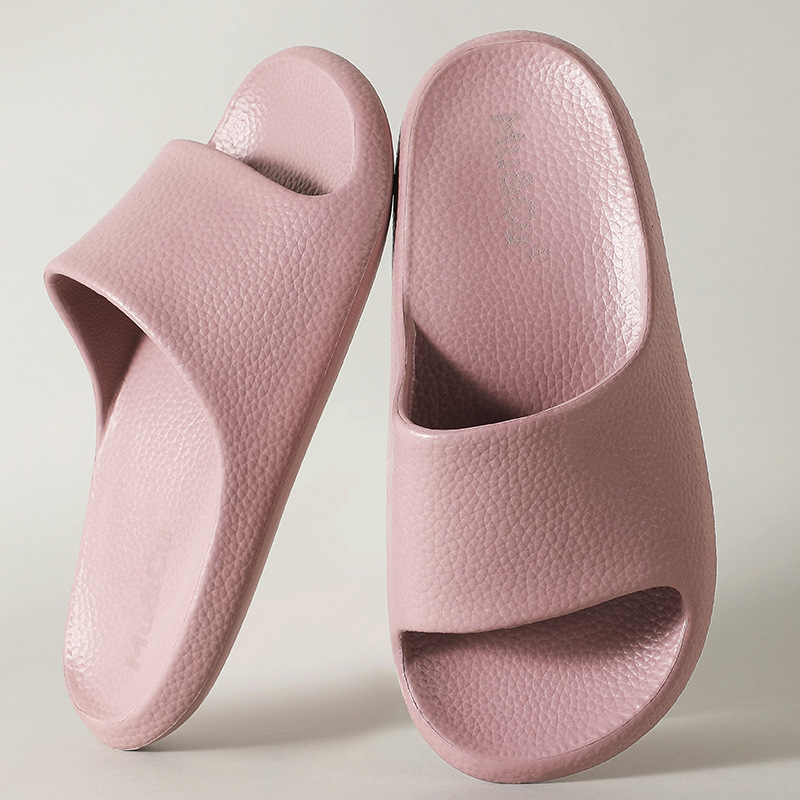 EVA Women's Slippers Men's Summer Bathroom Indoor Home Use Bath Non-Slip Leather Texture Odor-Free Couple Soft Sandals ddmymarket