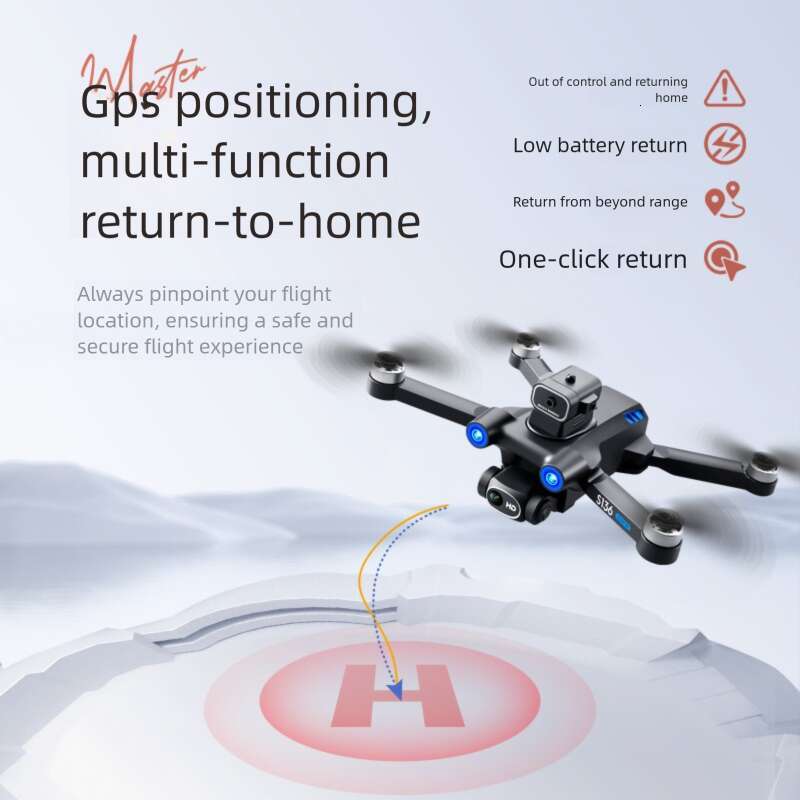 S GPS Positioning Brushless Motor HD Dual Camera Aerial Photography Obstacle Avoidance Remote Control Airplane Drone