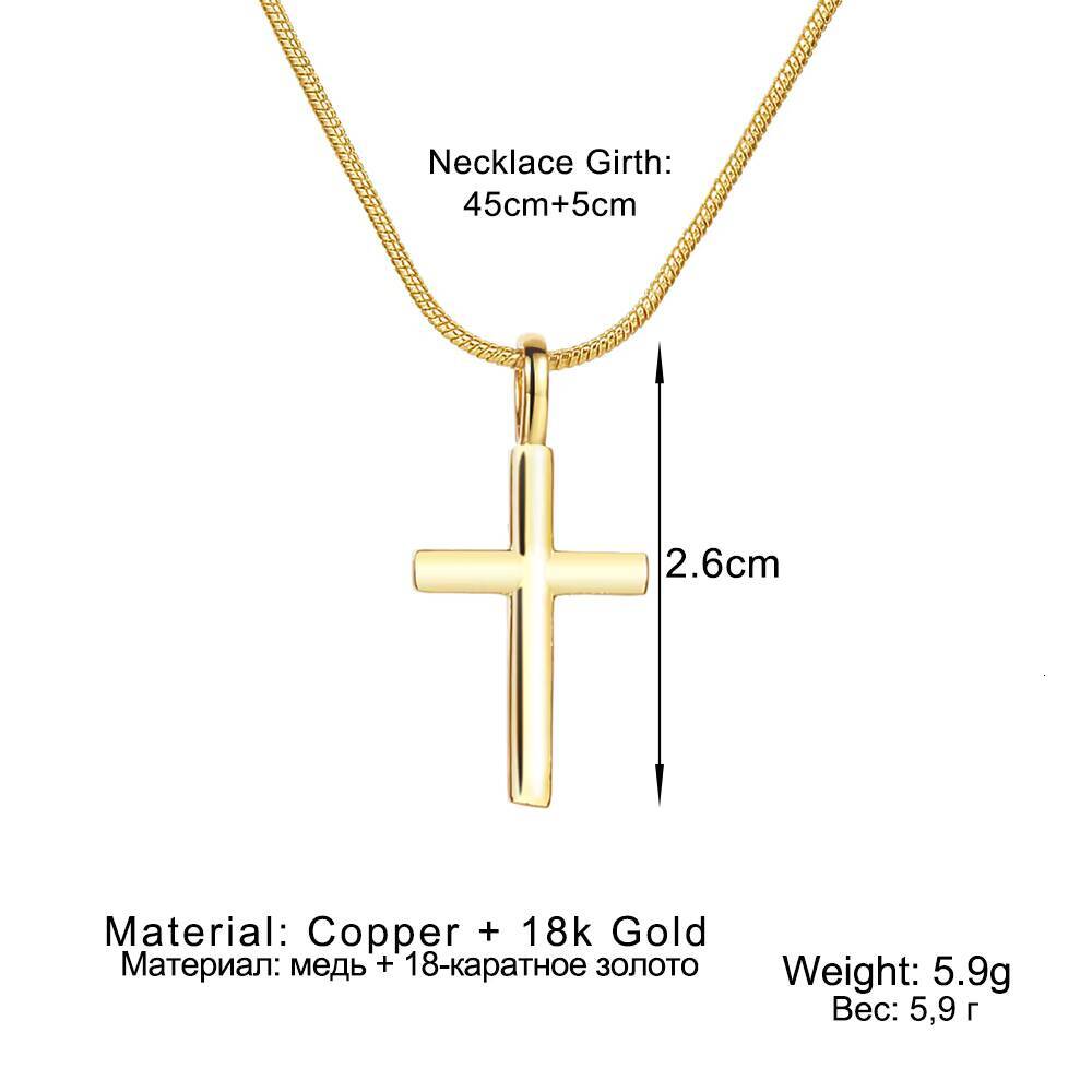 KISSWIFE High Quality Christian Religion Gold Plated Copper CZ Micro Pave Cross Pendant Necklace Women Jewelry