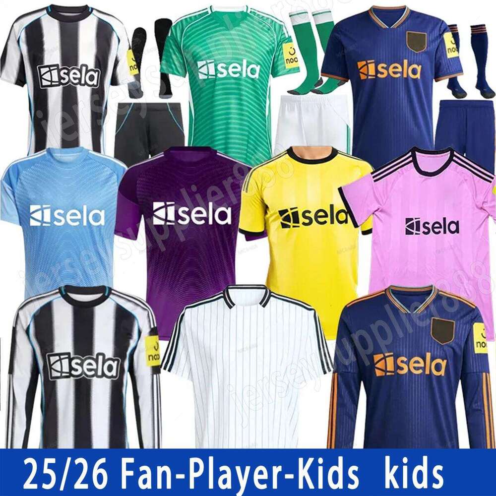 4XL 2025 Football Shirt BARNES BRUNO G. Gordon ISAK Home Away Botman fans Woltemade TRAINING PRE MATCH 25 26 TONALI NEWCASTL E soccer jerseys BLACK Kids ELANGA