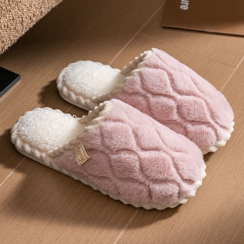 Cotton Women, Spring, Autumn, Indoor Non-Slip Home Warm Couple Winter Plush Slippers for Men ddmymarket