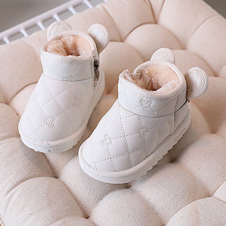 Baby Girls Boys Cute Rabbit Cartoon Snow Boots Children Thick Plush Winter Cotton Shoes Kidszworld Kids Outdoor Boots Waterproof Infant Casual Shoes S