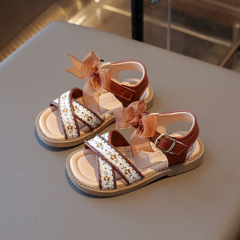 Kids 2025 Summer New Toddler Sweet Sandals for Girls Fashion Design Soft Bottom Anti-slip Walkfashion Girl Beach Shoes Size 22 - 31 dh1922389