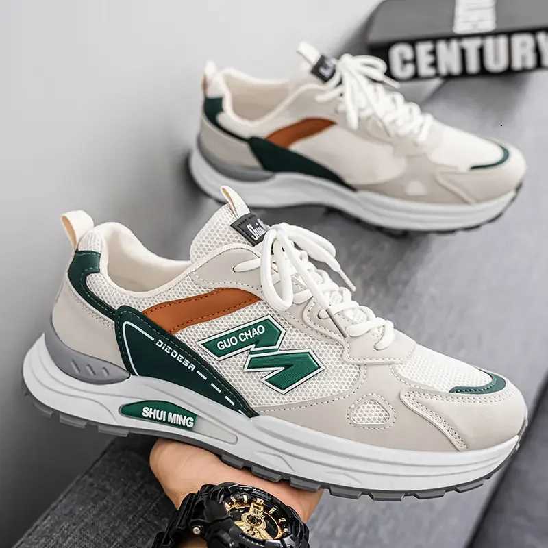 Men Running Shoes Comfortable Thick Soled 2025 Summer Sneakers for Men Wearresistant Casual Shoes Running Male Sneakers Z250930