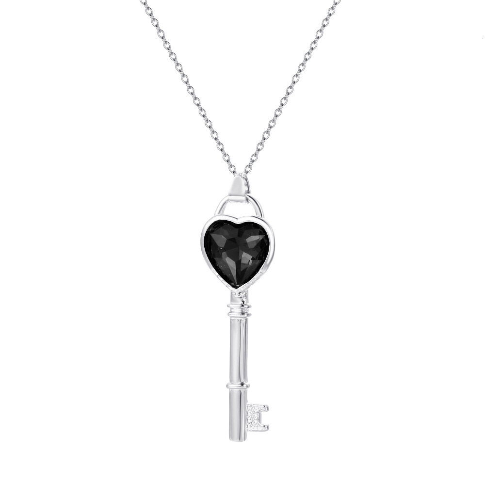 Korean Minimalist Cool Style Zircon Pendant Necklace Fashion Five-Pointed Star Key Cat Collarbone Chain Niche Design
