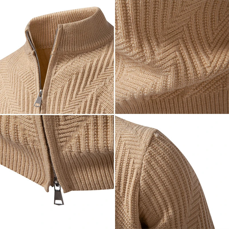 Mens Sweaters Vintage Coats Knitted Cardigan Hombres 2025 Fall Clothes Warm Military Solid Color Zipper Man Outwear 4XL 250929