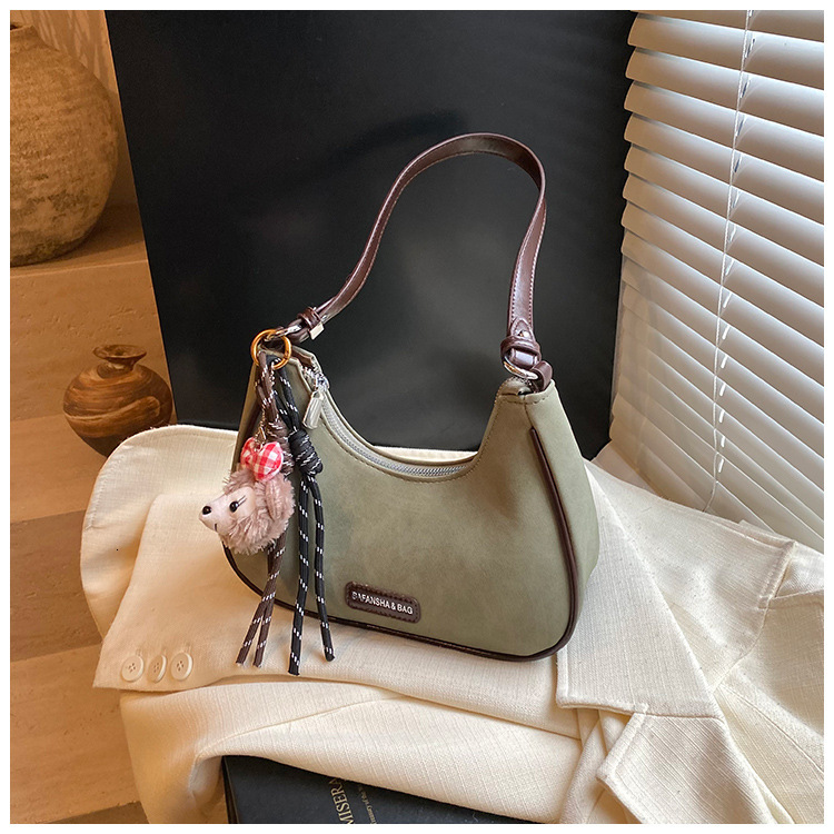 2025 new high-end retro matte women's small bag multifunctional shoulder bag luxury bag dumpling bag designer bag handbag shoulder bag