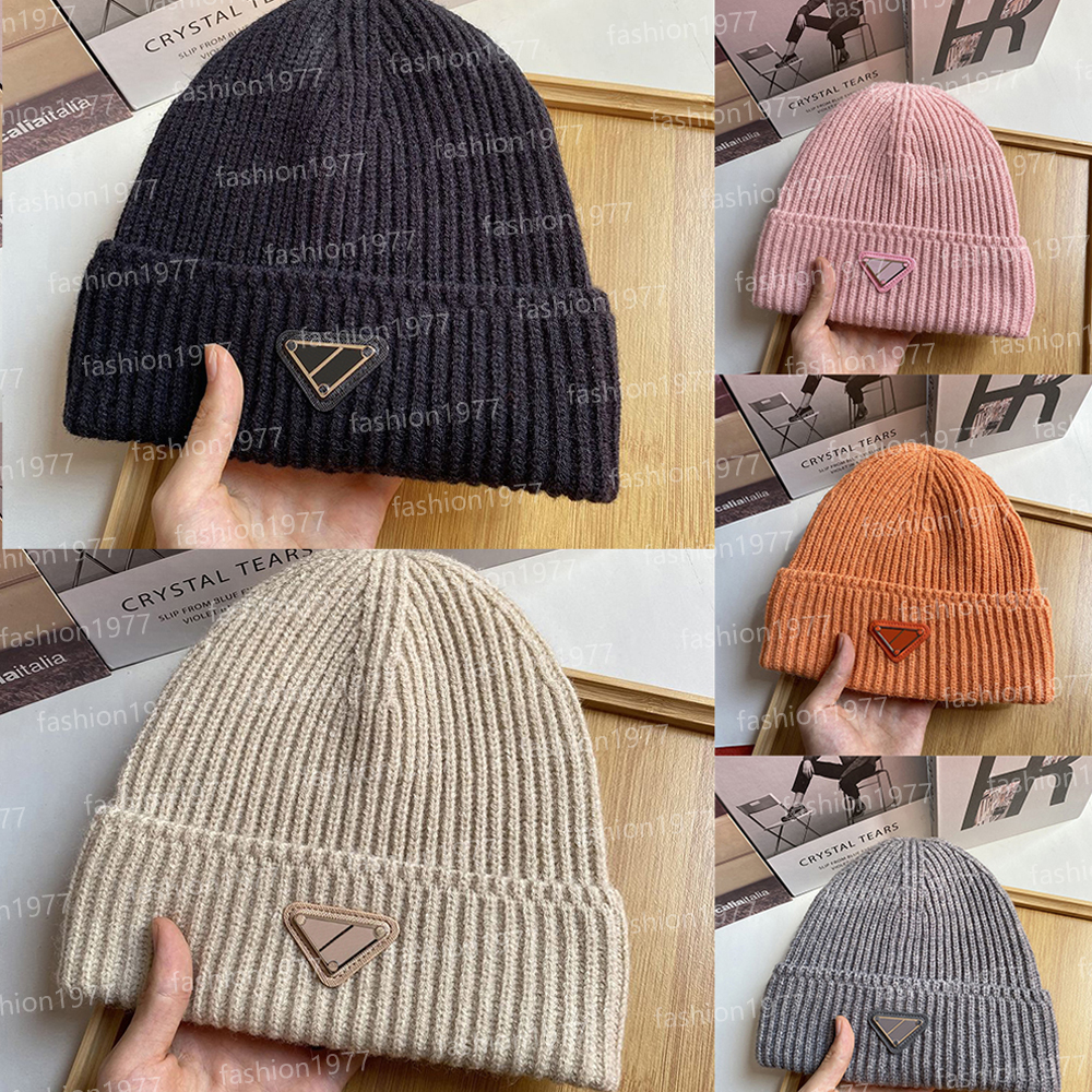 Wool Designer Beanie High Quality Black Soft Woolen Fashionable Jacquard Warm Skull Cap for Men and Women Knit Hats White Orange Khaki Beanies