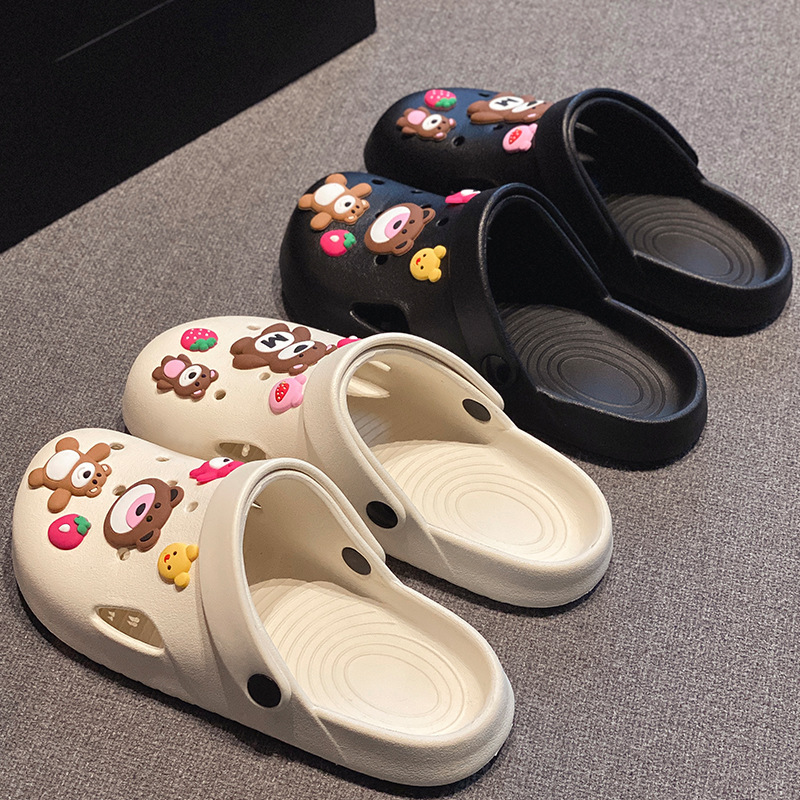 Women's Clog Shoes Closed-Toe Home Non-Slip Bathroom Shower Summer Soft Sole Lightweight Outdoor Wearable Slippers for Men ddmymarket