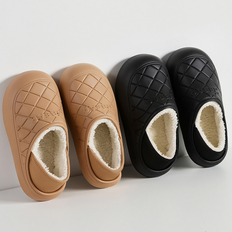 New Cotton Women, Fleece-Lined, Indoor, Soft and Warm, Cute Couple Style, Home Winter Slippers for Men ddmymarket