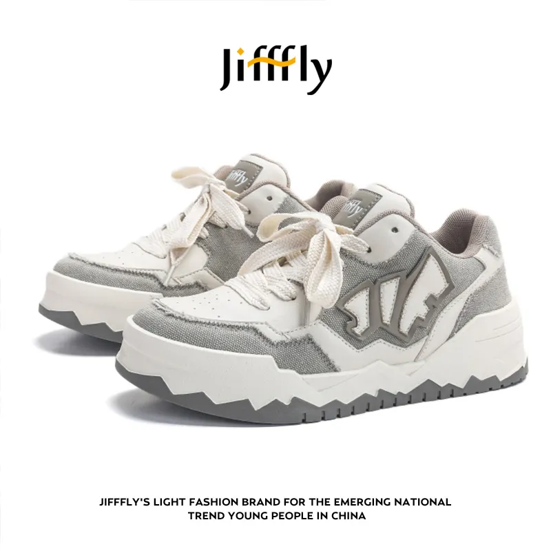 Free shipping for designer Jifffly free shipping for men's autumn versatile trendy height-increasing retro sporty running shoes