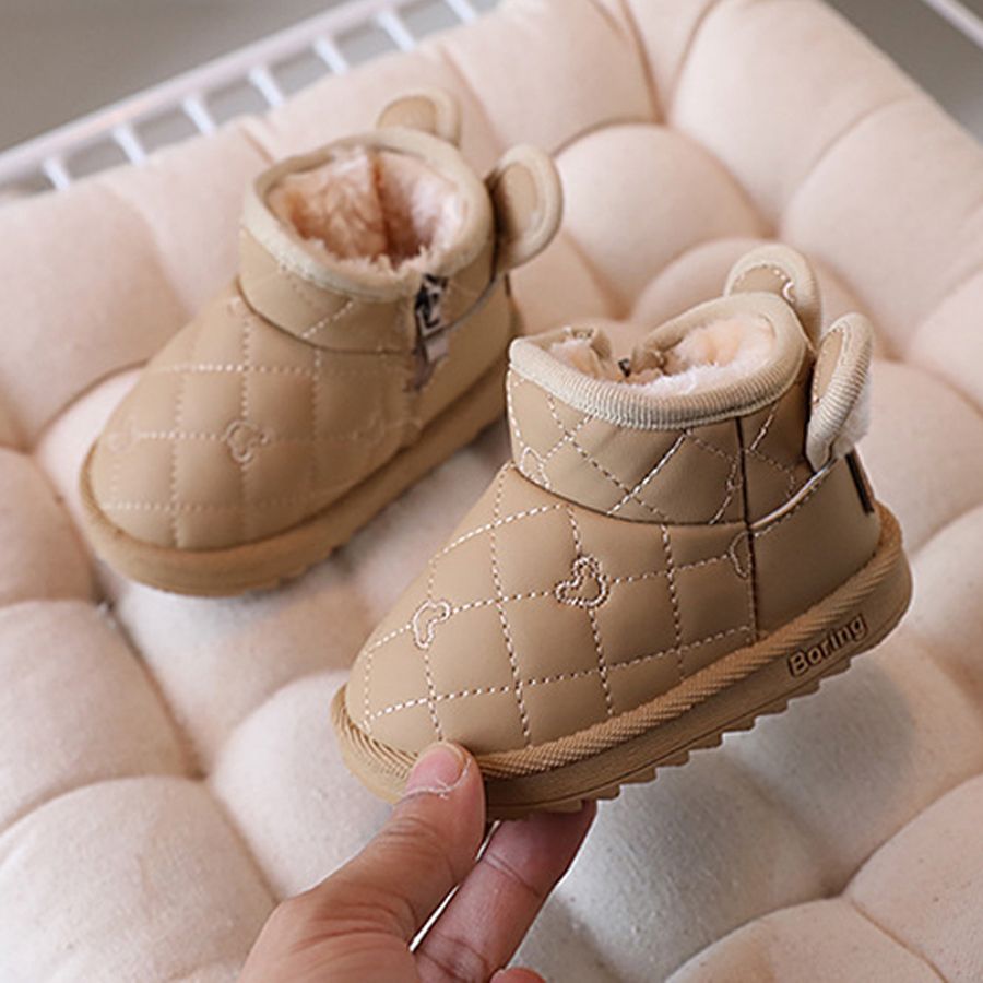 Baby Girls Boys Cute Rabbit Cartoon Snow Boots Children Thick Plush Winter Cotton Shoes Kidszworld Kids Outdoor Boots Waterproof Infant Casual Shoes S