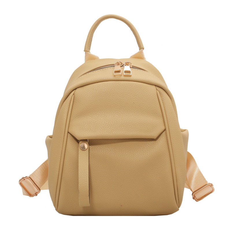 Designer Bag Backpack Korean Style Soft Leather Texture Fashion Simple Backpack Casual Versatile School Commuting Luxury Bag Literary Bag For Women