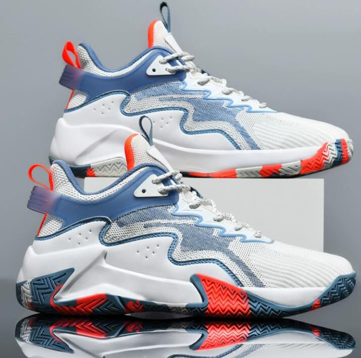 Professional practical basketball shoes new mesh breathable sports shoes ultra light soft sole shock-absorbing running shoes anti slip boots Z 10.2-8