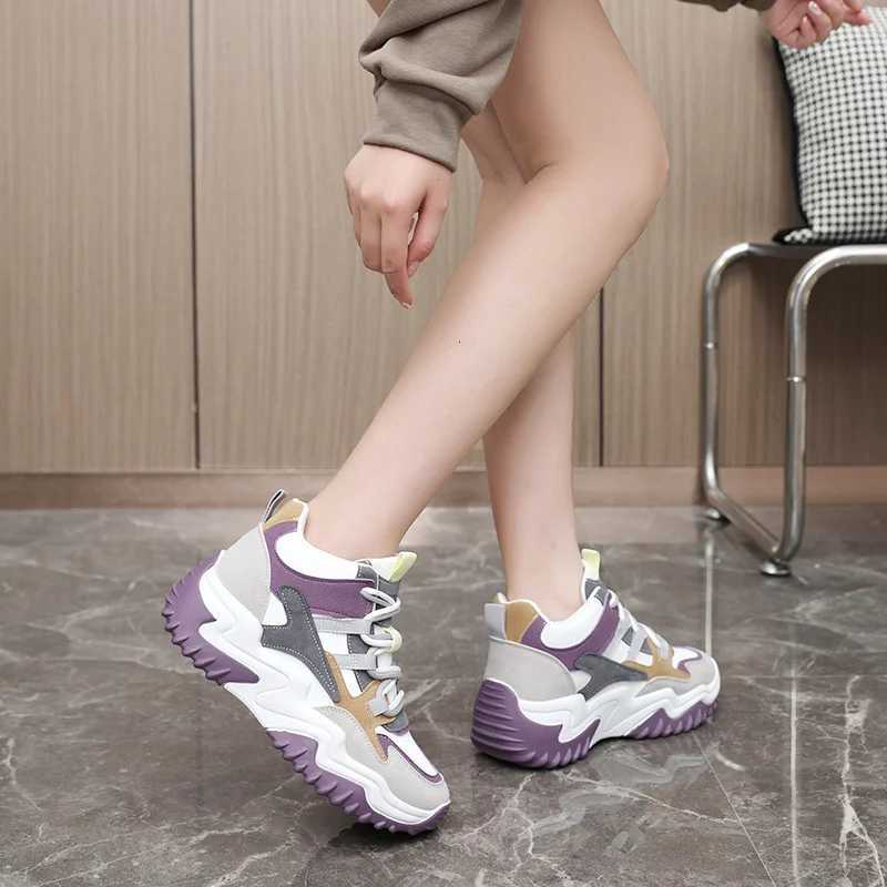 Sneakers for Women 2023 Autumn Slip on Breathable Mesh Casual Shoes Woman Heels Loafers Z250930