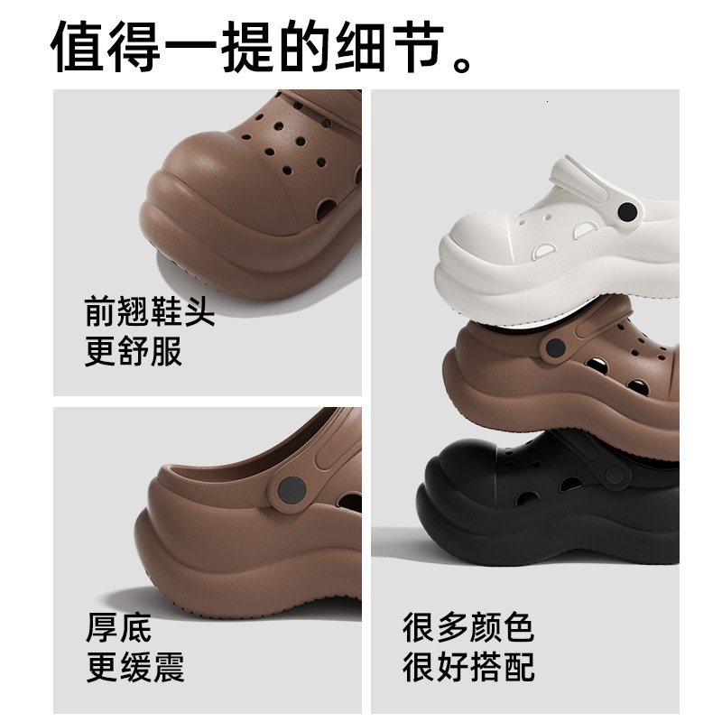 EVA Thick-Soled Clog Shoes for Women Summer Comfortable Fashionable Outdoor Height-Increasing Clogs Beach Non-Slip ddmymarket