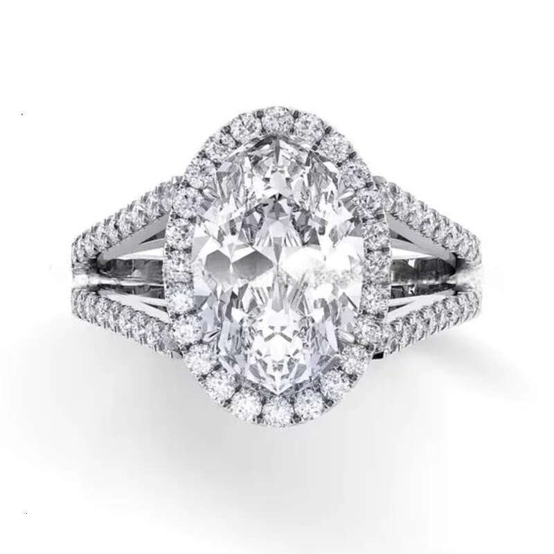 Fully Moissanite Dia Wedding Fine Jewelry Sterling Sier Womens Engagement Ring for Weding