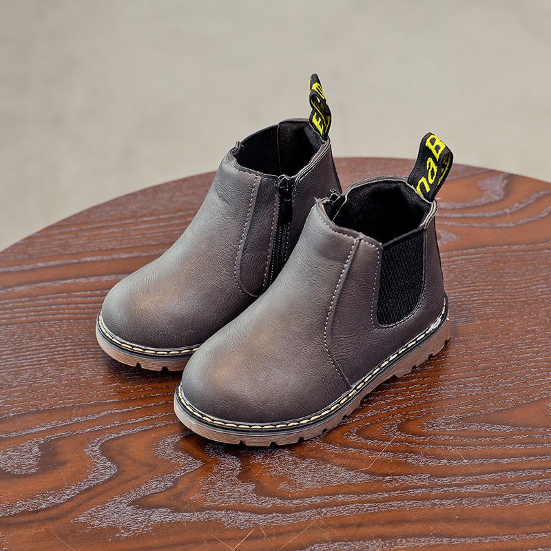 Children Shoes Fashion Kids Boots Autumn Winter Soft Leather Toddler Riding Boots Kidszworld Boys Ankle Boots Girls Casual Shoes Size 21 - 36 K0514