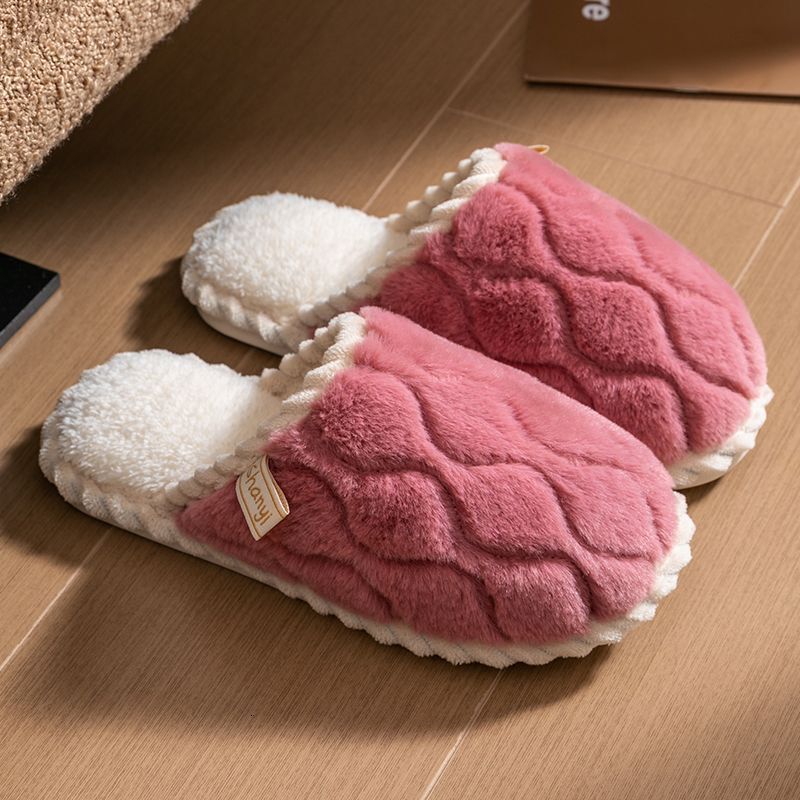Cotton Women, Spring, Autumn, Indoor Non-Slip Home Warm Couple Winter Plush Slippers for Men ddmymarket