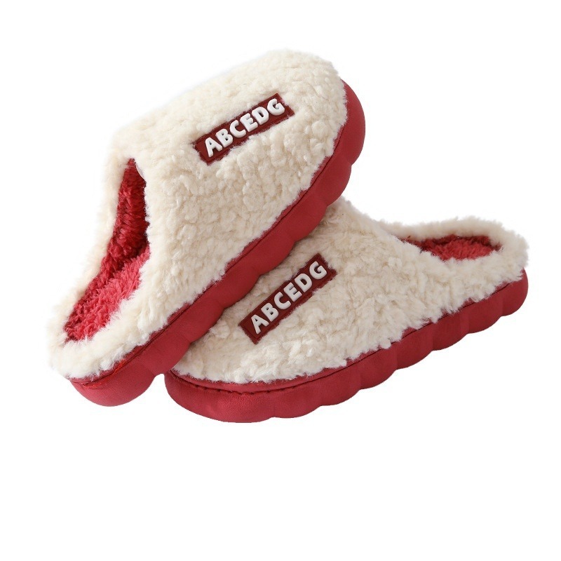 Women's Cotton Men's Winter Indoor Home Non-Slip Warm 2025 New Couple Slippers ddmymarket