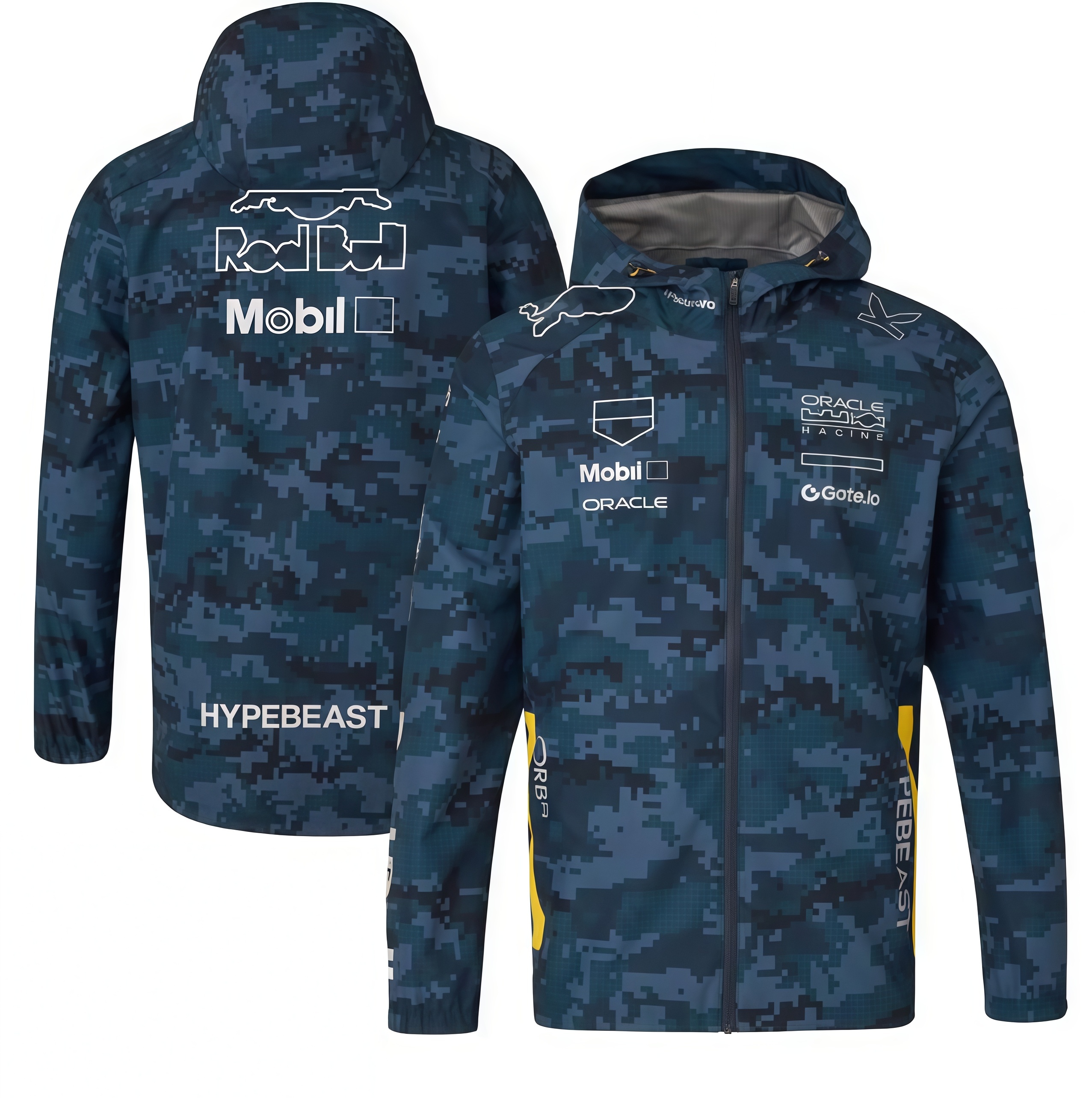 F12025 Team Hoodie: Lightweight Layer for Sports Enthusiasts Includes Official Racecar Emblems