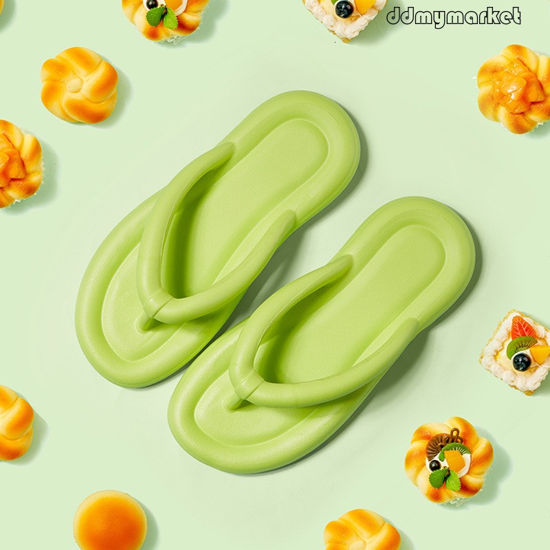 New Candy Color Flip-Flops for Women, Summer Outdoor Toe-Post Sandals, Home Non-Slip Soft Sole Couples Men's Casual ddmymarket