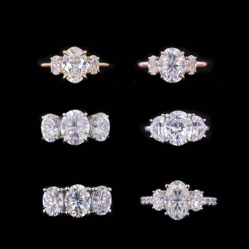 CVD HPHT 14k Gold Stone 1ct Oval DVVS Solitaire Costume Jewelry Lab Diamond Ring
