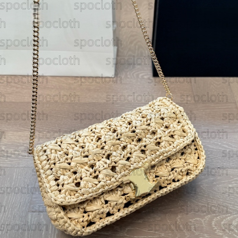 Raffias Straw Bags Designer Beach handbag Women plaited Shoulders bag Lady Underarm bag High quality Crossbody woven tote bag Fashion Clutch purse