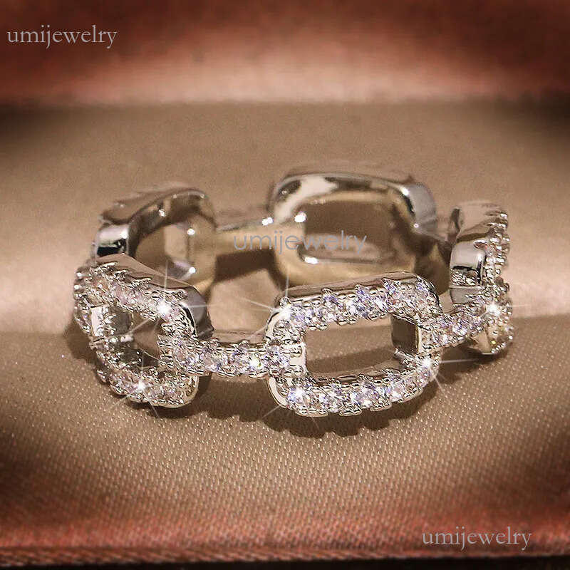 2025 New High-End Designer Women's Jewelry Wedding Niche Design All-Dia Heart Ring, Fashionable Index Finger Ring For Women 4