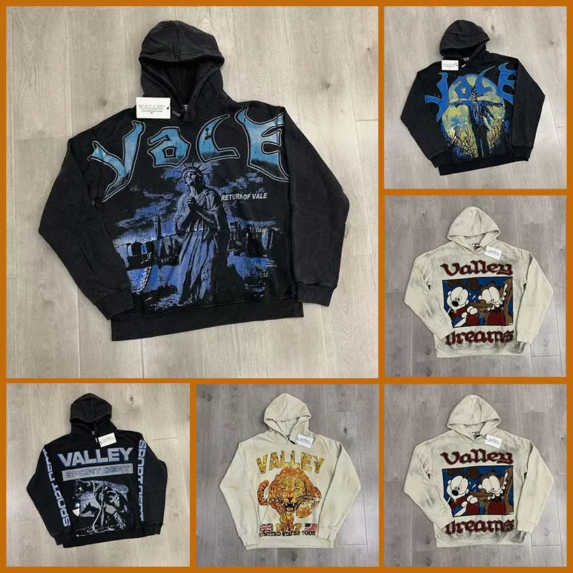Mens Vale Hoodies Harajuku hoodie tops and pants shirt and short jeans Fluffy foam graffiti designer jacket Slow jogging exercise men and women's sweater US size S-XL